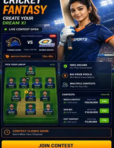 Hero11 (hero11) fantasy cricket & matchday visual 3